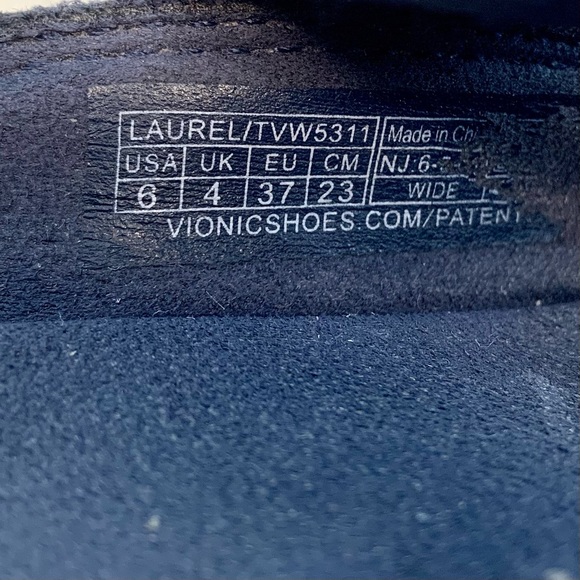 Vionic Navy Blue Laurel Mules, size 37 6 WIDE - Picture 7 of 11